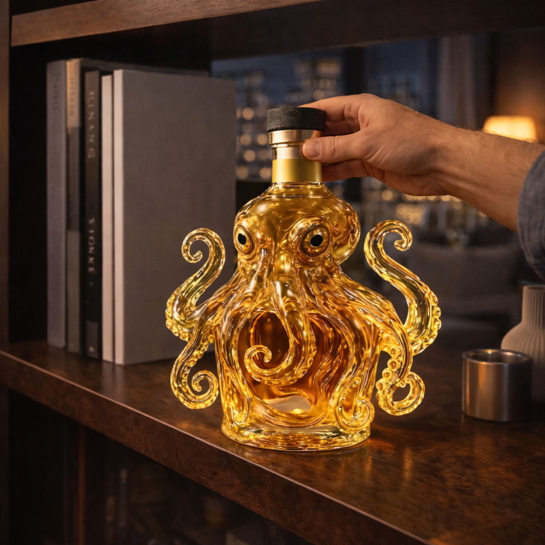 Bottiglia di Whisky Edizione Polpo