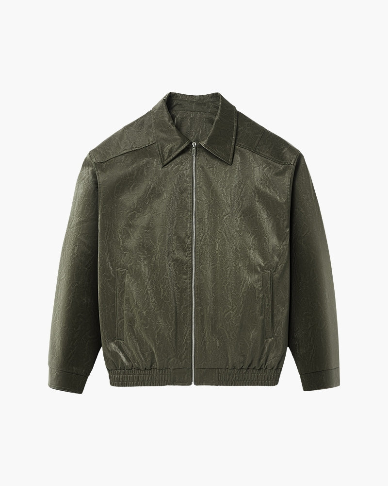 Giacca zip minimalista