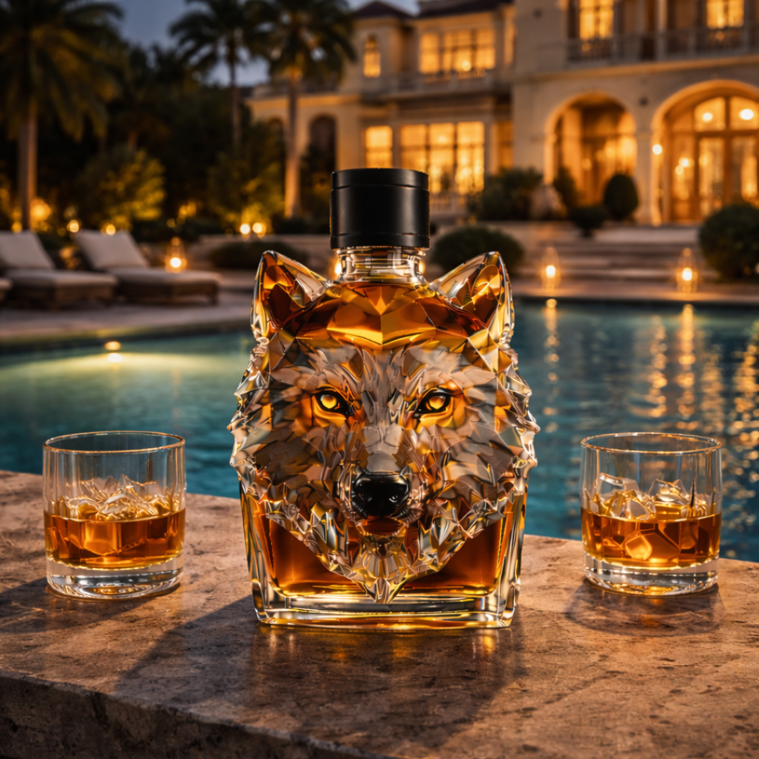 Decanter per Whisky 'Testa di Lupo' - Edizione Esclusiva