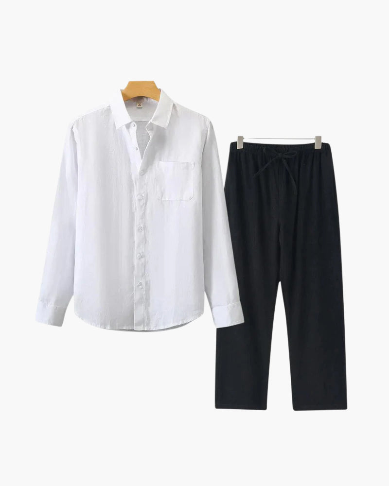 Completo lino Old Money (Manica lunga)