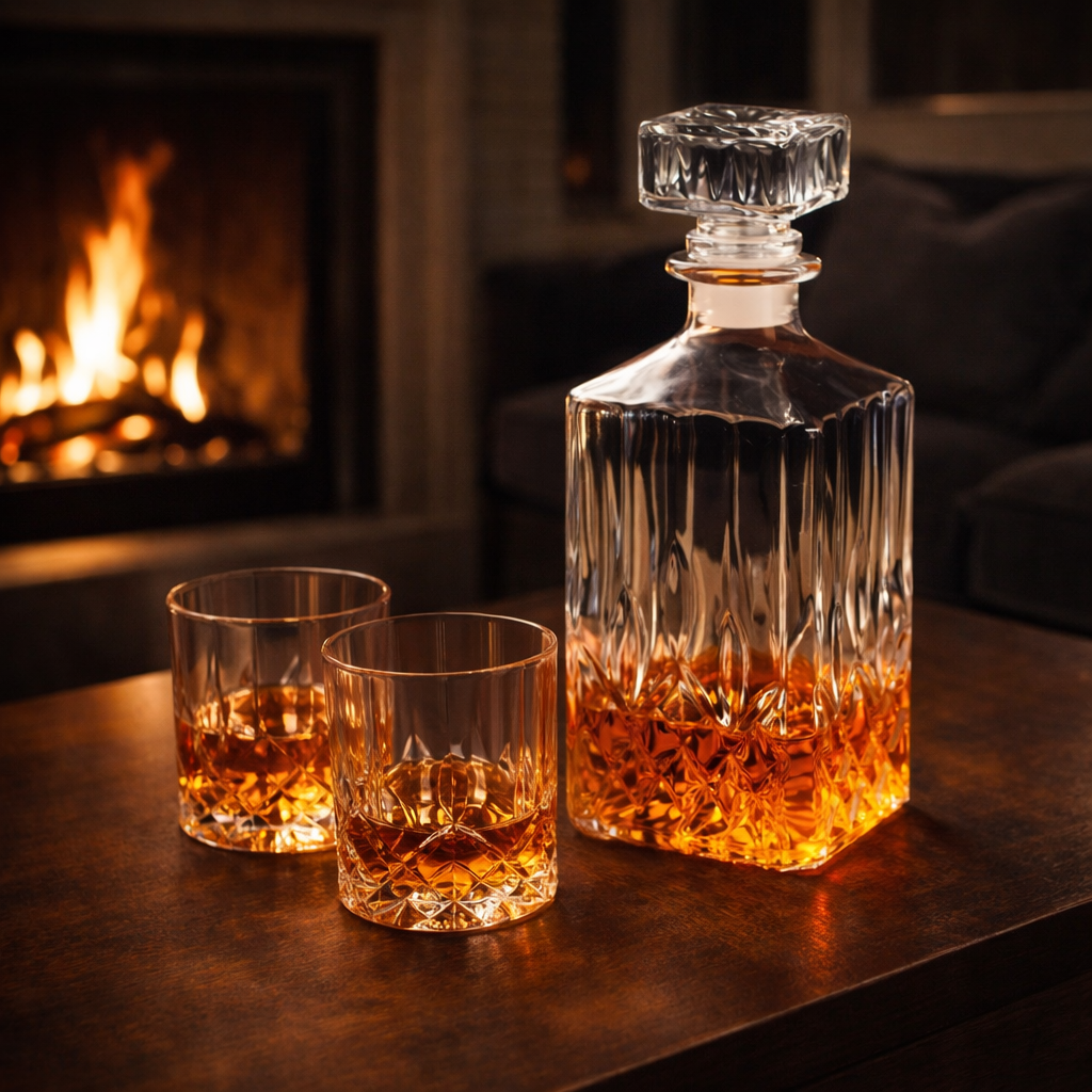 Set Bottiglia e Bicchieri da Whisky