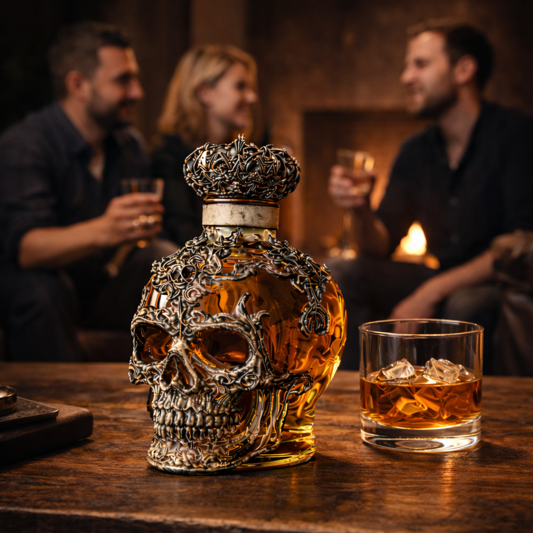 Bottiglia da Whisky - Edizione Teschio