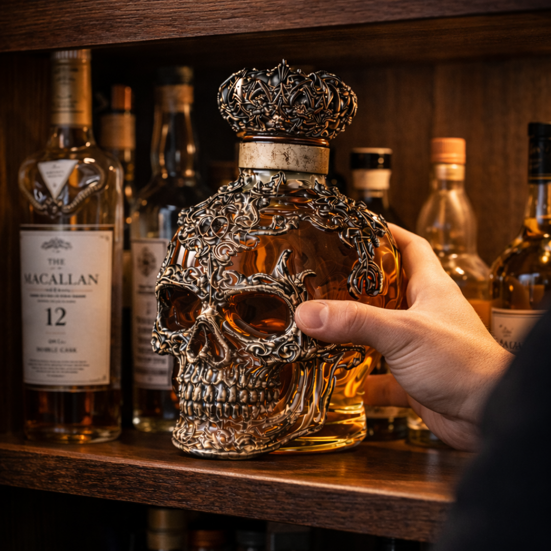 Bottiglia da Whisky - Edizione Teschio