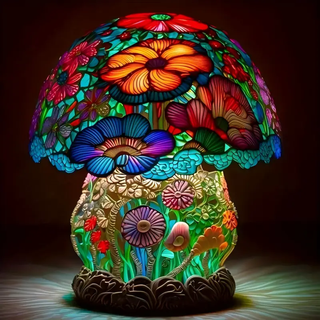 Frosted Mushroom Lamp